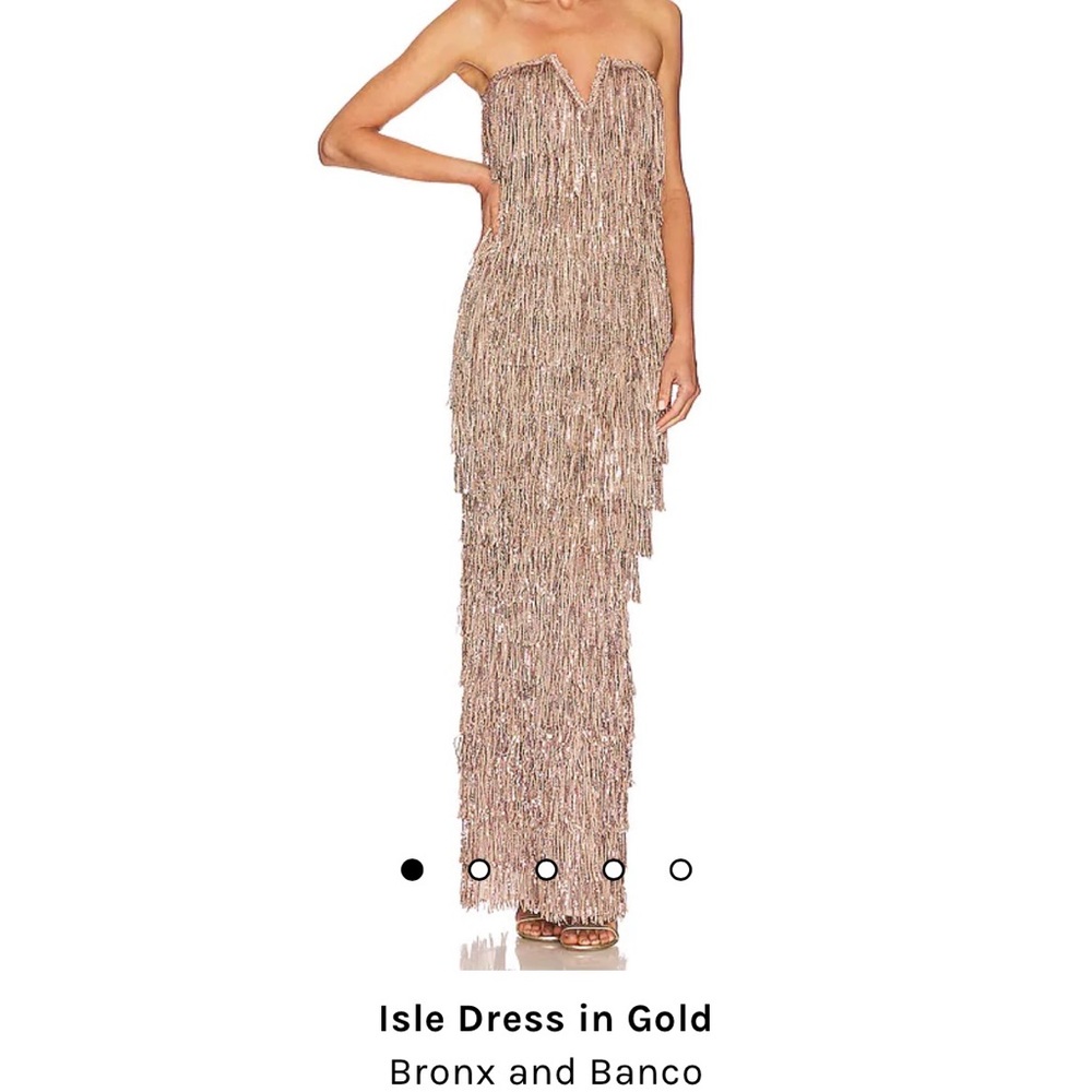 Gorgeous gold fringe gown
